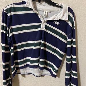 Vans striped crop top